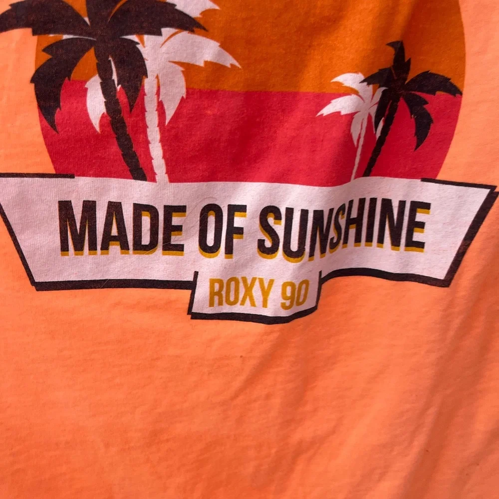 🌹Roxy Orange Fitted Short Sleeve Tee - Picture 5 of 5